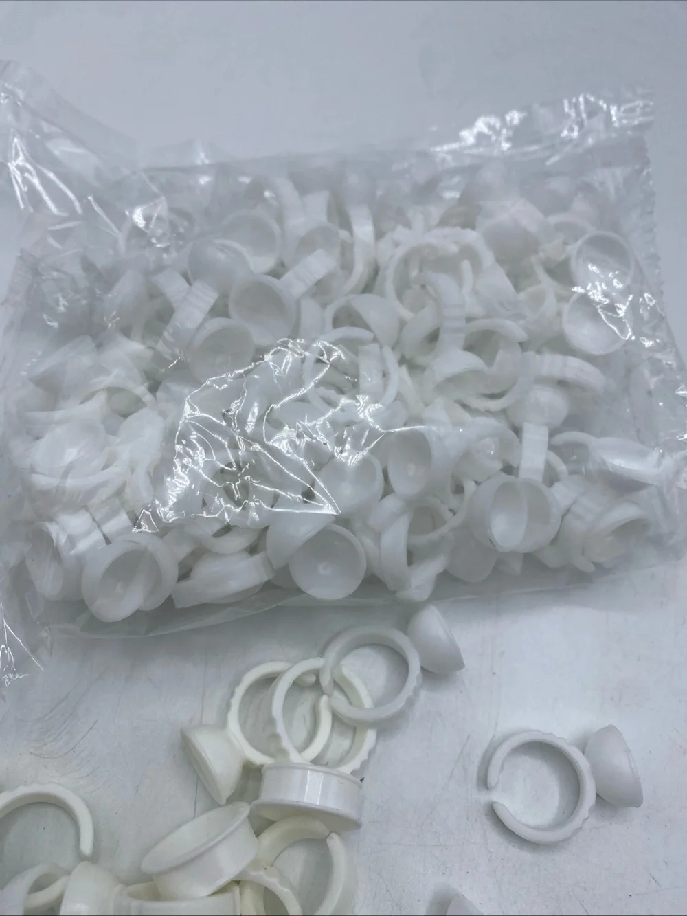 Disposable Glue Rings Tattoo Pigment Cup Holders for Eyelash Extension Lot - Picture 3 of 4